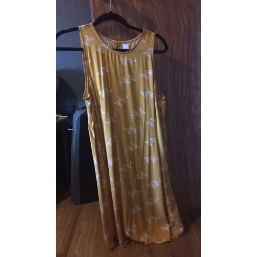 Yellow floral dress